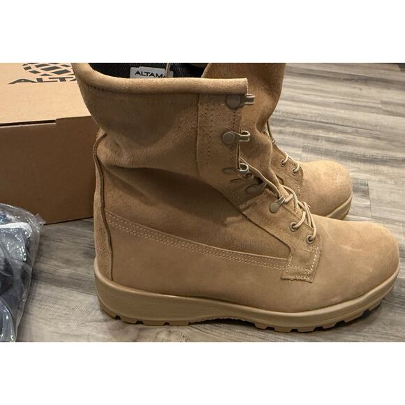 ALTAMA Men Military Boots with Bootie Liners Tan Combat Cold Weather Sz 13R NWT - Picture 2 of 10